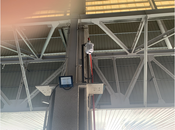 上海耀茂飞裕分拣中心智能消防水炮调试完成