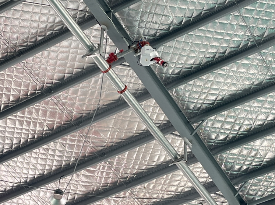 安徽蚌埠五河县科技创新产业园项目云盾水炮调试完成