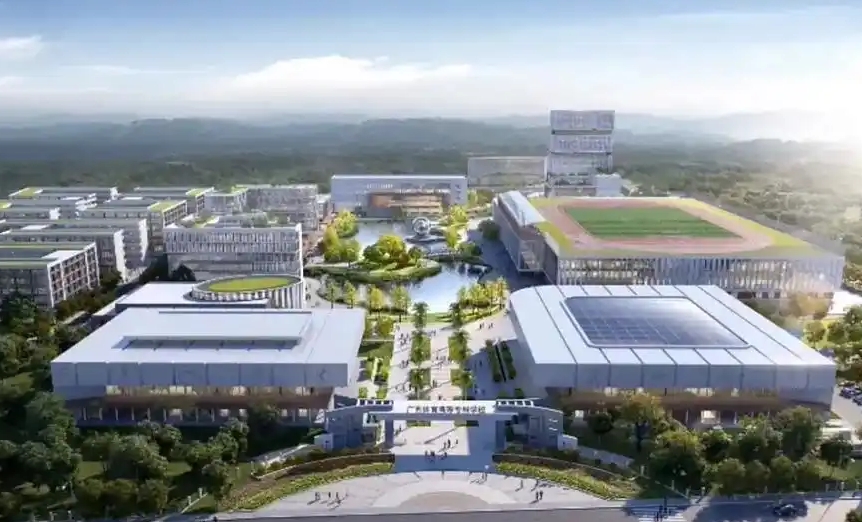 广西体育高等专科学校项目云盾消防水炮调试完成